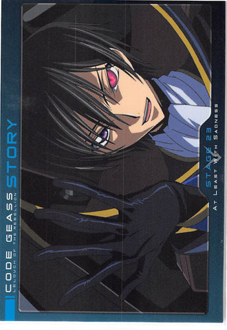 Code Geass: Lelouch of the Rebellion Trading Card - 126 Carddass Masters 2nd: Story: Stage 23 / At least with Sadness / Card List #03 (Lelouch) - Cherden's Doujinshi Shop - 1