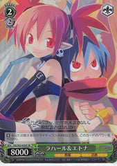 Disgaea Trading Card - DG/S02-030S SR Weiss Schwarz (FOIL) Laharl & Etna (Laharl) - Cherden's Doujinshi Shop - 1