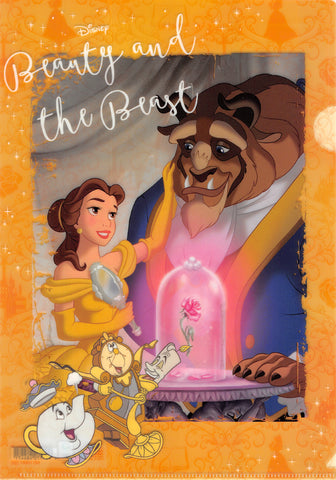 Disney Clear File - Beauty and the Beast A4 Clear File: Belle Beast Lumiere Cogsworth Mrs. Potts (Belle) - Cherden's Doujinshi Shop - 1