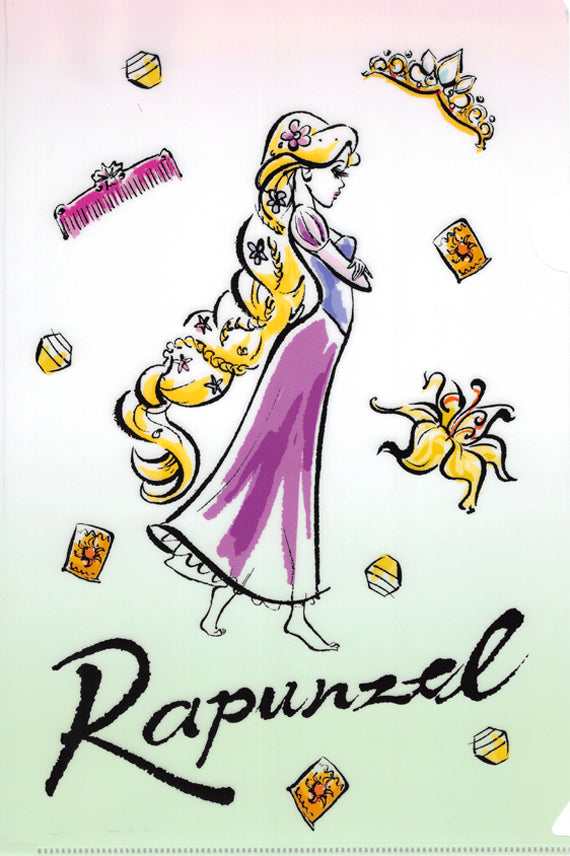 Disney Clear File - Japan Post Disney Princess Limited Edition Type B: Rapunzel (Rapunzel) - Cherden's Doujinshi Shop - 1