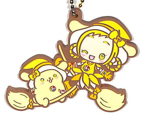 Magical Doremi Keychain - Magical Doremi x Sanrio Characters Special Rubber Mascot 2 Pompompurin & Momoko Asuka (Pompompurin) - Cherden's Doujinshi Shop - 1