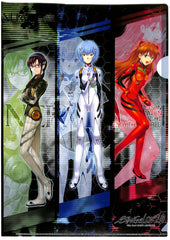 Neon Genesis Evangelion Clear File - 2.0 You Can (NOT) Advance A4 Clear File Pilot 0609GA Mari Rei and Asuka (Mari Makinami Illustrious) - Cherden's Doujinshi Shop - 1