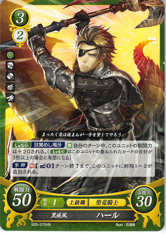 Fire Emblem 0 (Cipher) Trading Card - B05-075HN Black Gale Haar (Haar) - Cherden's Doujinshi Shop - 1