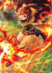 Fire Emblem 0 (Cipher) Trading Card - Marker Card: Delthea Forrest Village's Fireball Maiden - 9/2017 Prize Fire Emblem (0) Cipher (Delthea) - Cherden's Doujinshi Shop - 1