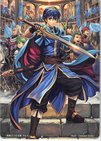 Fire Emblem 0 (Cipher) Trading Card - Marker Card: Marth The One Who Is Called the Hero-King - 8/2019 Prize Fire Emblem (0) Cipher (Marth) - Cherden's Doujinshi Shop - 1