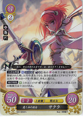 Fire Emblem 0 (Cipher) Trading Card - S03-005ST+ (FOIL) Loving Priestess Sakura (Sakura)