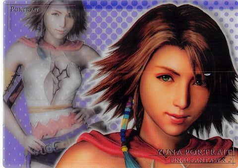 Final Fantasy 10-2 Trading Card - Final Fantasy X-2 Ver.2 Art Museum Premium Edition P-019 Yuna Portrait (Yuna) - Cherden's Doujinshi Shop - 1