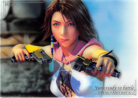 Final Fantasy 10-2 Trading Card - P-023 Art Museum Premium Edition Yuna Ready to Battle (Yuna) - Cherden's Doujinshi Shop - 1