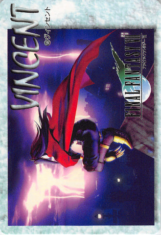 Final Fantasy 7 Trading Card - 58 Normal Carddass 20 Final Fantasy VII Part 2: Vincent (Vincent Valentine) - Cherden's Doujinshi Shop - 1