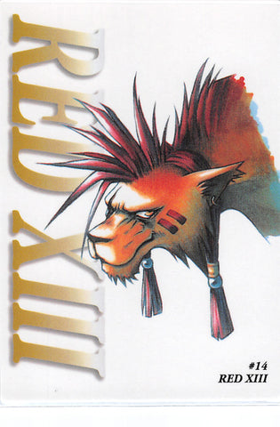 Final Fantasy 7 Trading Card - #14 Carddass Masters Red XIII (Red XIII) - Cherden's Doujinshi Shop - 1