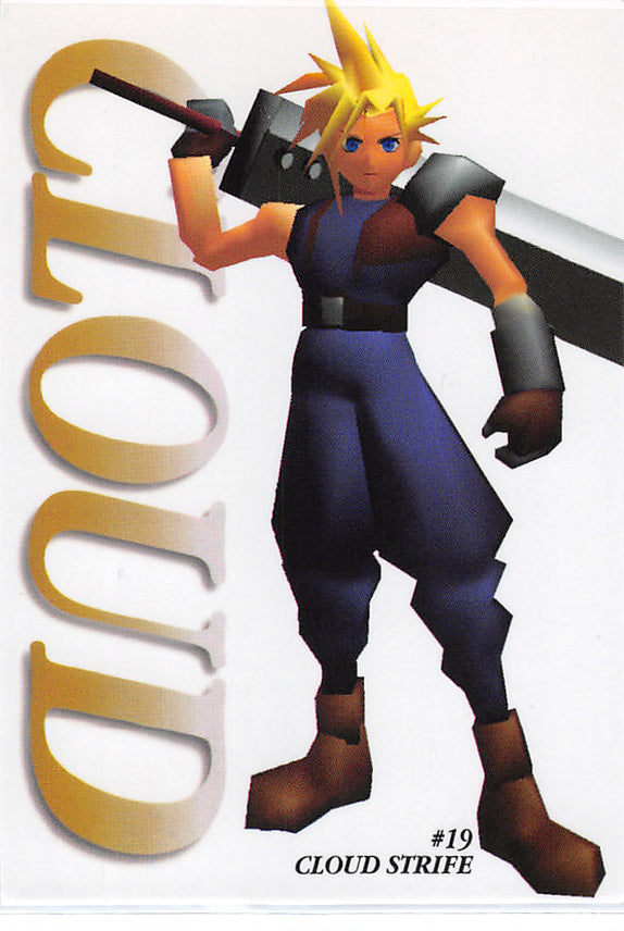 Final Fantasy 7 Trading Card - #19 Carddass Masters Cloud Strife (Cloud  Strife / Cloud)