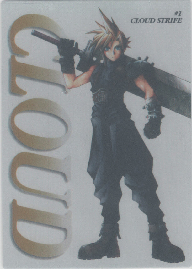 Final Fantasy 7 Trading Card - #1 Carddass Masters (SILVER FOIL) Cloud Strife (Cloud Strife) - Cherden's Doujinshi Shop - 1