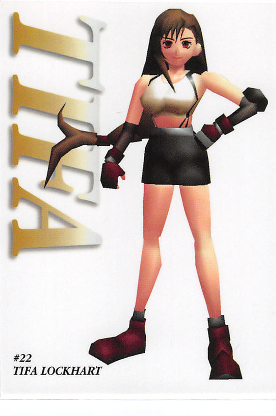 Final Fantasy 7 Trading Card - #22 Carddass Masters Tifa Lockhart (Tifa Lockhart) - Cherden's Doujinshi Shop - 1