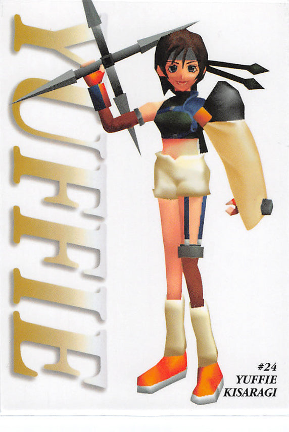 Final Fantasy 7 Trading Card - #24 Carddass Masters Yuffie Kisaragi (Yuffie  Kisaragi / Yuffie)