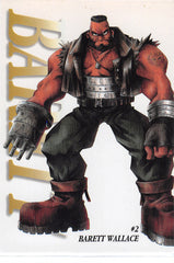 Final Fantasy 7 Trading Card - #2 Carddass Masters Barett Wallace (Barret Wallace) - Cherden's Doujinshi Shop - 1