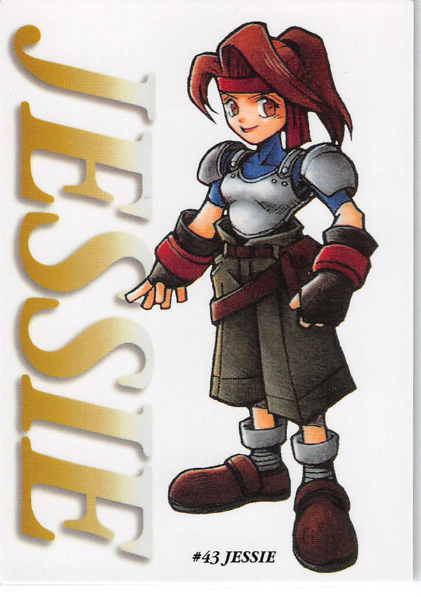 Final Fantasy 7 Trading Card - #43 Carddass Masters Jessie (Jessie Rasberry) - Cherden's Doujinshi Shop - 1