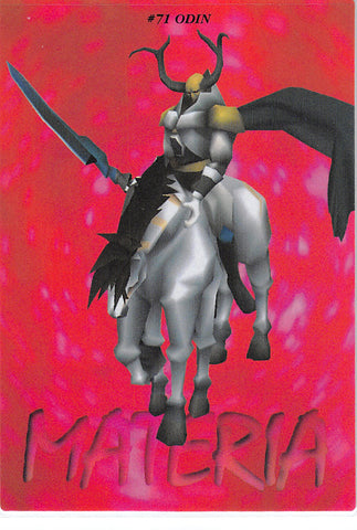 Final Fantasy 7 Trading Card - #71 Carddass Masters Odin (Odin (Final Fantasy)) - Cherden's Doujinshi Shop - 1