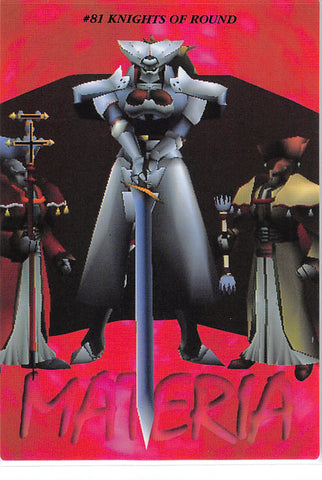Final Fantasy 7 Trading Card - #81 Carddass Masters Knights of Round (Knights of Round) - Cherden's Doujinshi Shop - 1