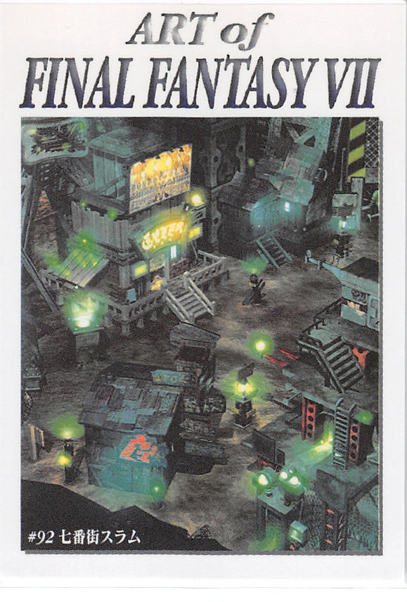 Final Fantasy 7 Trading Card - #92 Carddass Masters Sector 7 Slums (Sector 7 Slums) - Cherden's Doujinshi Shop - 1