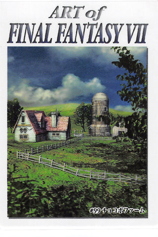 Final Fantasy 7 Trading Card - #99 Carddass Masters Chocobo Farm (Chocobo Farm) - Cherden's Doujinshi Shop - 1
