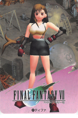 Final Fantasy 7 Trading Card - 21 Normal Carddass 20 Part 1: Tifa (Tifa Lockhart) - Cherden's Doujinshi Shop - 1
