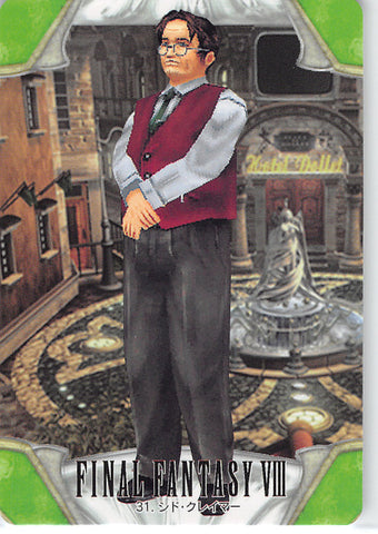 Final Fantasy 8 Trading Card - 31 Normal Carddass Part 1: Cid Kramer (Cid Kramer) - Cherden's Doujinshi Shop - 1