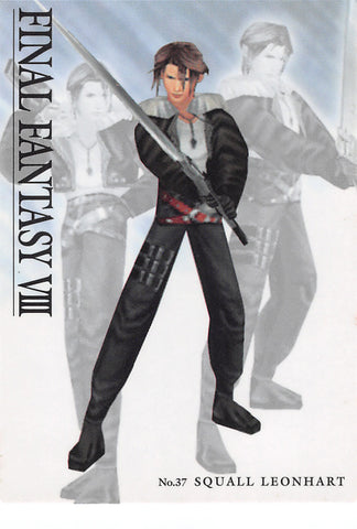 Final Fantasy 8 Trading Card - Visual Perfect Collection 37 Normal Carddass Masters Triple Triad Squall Leonhart (Squall Leonhart) - Cherden's Doujinshi Shop - 1