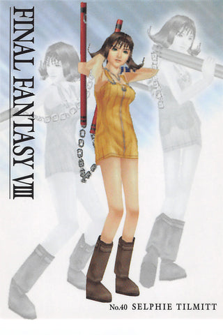 Final Fantasy 8 Trading Card - Visual Perfect Collection 40 Normal Carddass Masters Triple Triad Selphie Tilmitt (Selphie Tilmitt) - Cherden's Doujinshi Shop - 1