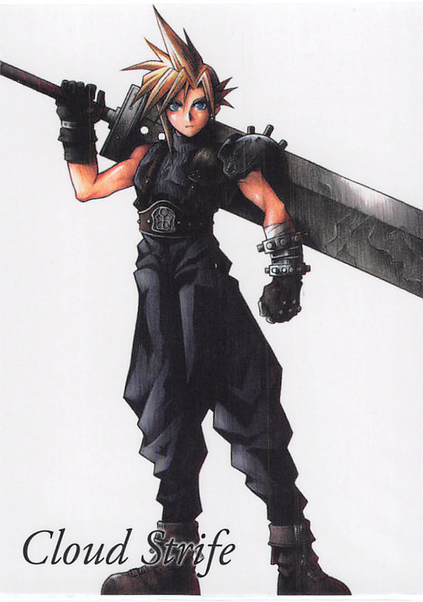 Final Fantasy Art Museum Trading Card - 1-001 Normal Art Museum Final Fantasy VII Anniversary Digital Plus: Cloud Strife (Cloud Strife) - Cherden's Doujinshi Shop - 1