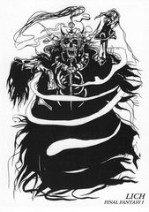 Final Fantasy Art Museum Trading Card - #014 Normal Art Museum Lich (Final Fantasy I) (Lich) - Cherden's Doujinshi Shop - 1