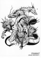 Final Fantasy Art Museum Trading Card - #017 Normal Art Museum Tiamat (Final Fantasy I) (Tiamat) - Cherden's Doujinshi Shop - 1