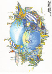 Final Fantasy Art Museum Trading Card - #023 Normal Art Museum Air Ship (Final Fantasy IV) (Airship) - Cherden's Doujinshi Shop - 1