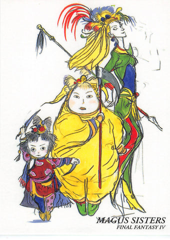 Final Fantasy Art Museum Trading Card - #038 Normal Art Museum Magus Sisters (Final Fantasy IV) (Magus Sisters) - Cherden's Doujinshi Shop - 1