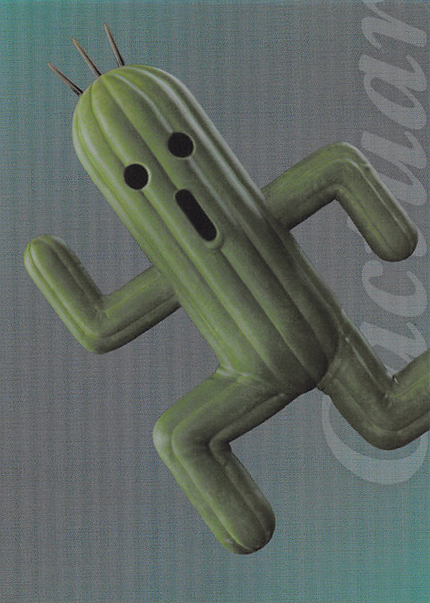 Final Fantasy Art Museum Trading Card - 1-041 Premium FOIL Art Museum Final Fantasy VII Anniversary Digital Plus Remake: Cactuar (Cactuar) - Cherden's Doujinshi Shop - 1