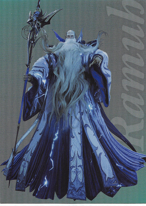 Final Fantasy Art Museum Trading Card - 1-044 Premium FOIL Art Museum Final Fantasy VII Anniversary Digital Plus Remake: Ramuh (Ramuh) - Cherden's Doujinshi Shop - 1