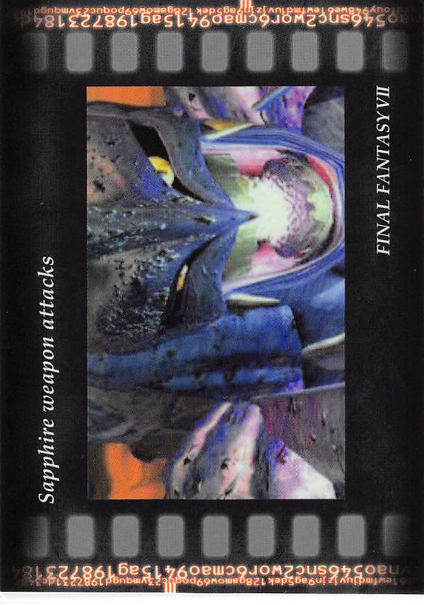 Final Fantasy Art Museum Trading Card - #121 Normal Art Museum Sapphire weapon attacks (Final Fantasy VII) (Sapphire Weapon) - Cherden's Doujinshi Shop - 1
