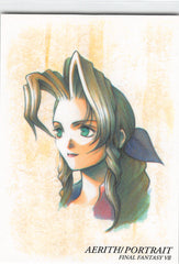 Final Fantasy Art Museum Trading Card - #128 Normal Art Museum Aerith / Portrait (Final Fantasy VII) (Aerith Gainsborough) - Cherden's Doujinshi Shop - 1