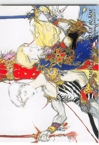 Final Fantasy Art Museum Trading Card - #184 Normal Art Museum Crimson Blade Blue Blade (Final Fantasy V) (Bartz Klauser) - Cherden's Doujinshi Shop - 1