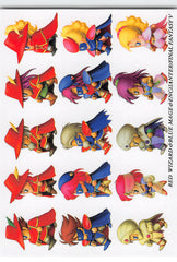 Final Fantasy Art Museum Trading Card - #197 Normal Art Museum Red Wizard & Blue Mage & Enchanter (Final Fantasy V) (Red Mage) - Cherden's Doujinshi Shop - 1