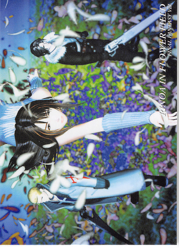 Final Fantasy Art Museum Trading Card - #238 Normal Art Museum Rinoa in Flower Field (Final Fantasy VIII) (Rinoa Heartilly) - Cherden's Doujinshi Shop - 1