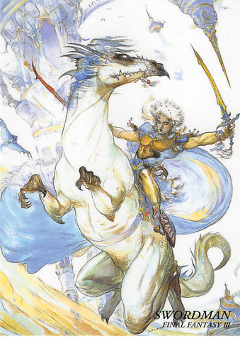 Final Fantasy Art Museum Trading Card - #295 Normal Art Museum Swordman (Final Fantasy III) (Luneth) - Cherden's Doujinshi Shop - 1
