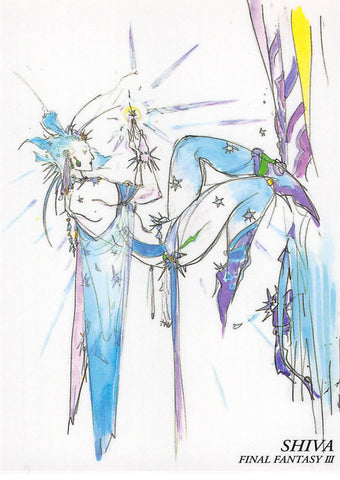 Final Fantasy Art Museum Trading Card - #307 Normal Art Museum Shiva (Final Fantasy III) (Shiva) - Cherden's Doujinshi Shop - 1