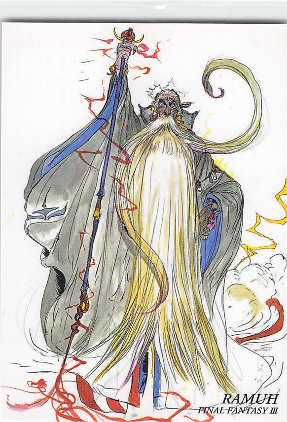 Final Fantasy Art Museum Trading Card - #308 Normal Art Museum Ramuh (Final Fantasy III) (Ramuh) - Cherden's Doujinshi Shop - 1