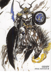 Final Fantasy Art Museum Trading Card - #311 Normal Art Museum Odin (Final Fantasy III) (Odin (Final Fantasy)) - Cherden's Doujinshi Shop - 1