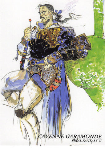 Final Fantasy Art Museum Trading Card - #339 Normal Art Museum Cayenne Garamonde (Final Fantasy VI) (Cyan Garamonde) - Cherden's Doujinshi Shop - 1