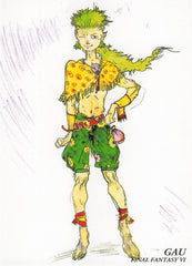Final Fantasy Art Museum Trading Card - #340 Normal Art Museum Gau (Final Fantasy VI) (Gau) - Cherden's Doujinshi Shop - 1