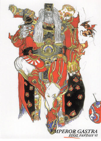 Final Fantasy Art Museum Trading Card - #351 Normal Art Museum Emperor Gastra (Final Fantasy VI) (Emperor Gestahl) - Cherden's Doujinshi Shop - 1
