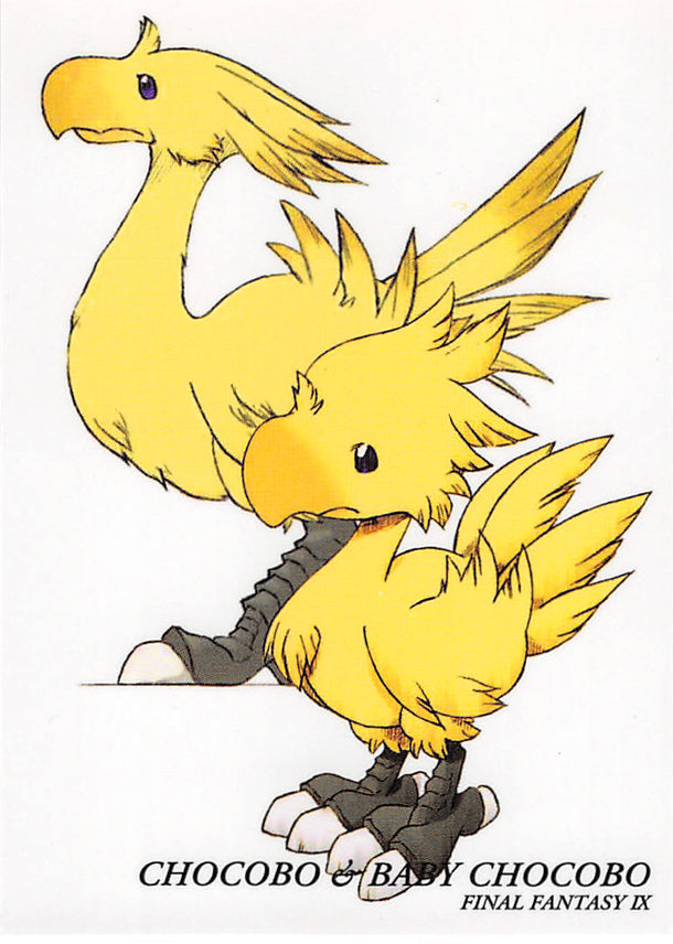 Final Fantasy Art Museum Trading Card - #379 Normal Art Museum Chocobo & Baby Chocobo (Final Fantasy IX) (Chocobo) - Cherden's Doujinshi Shop - 1