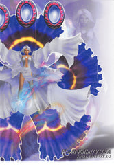 Final Fantasy Art Museum Trading Card - #607 Normal Art Museum Floral Fallal / Yuna (Final Fantasy X-2) (Yuna) - Cherden's Doujinshi Shop - 1