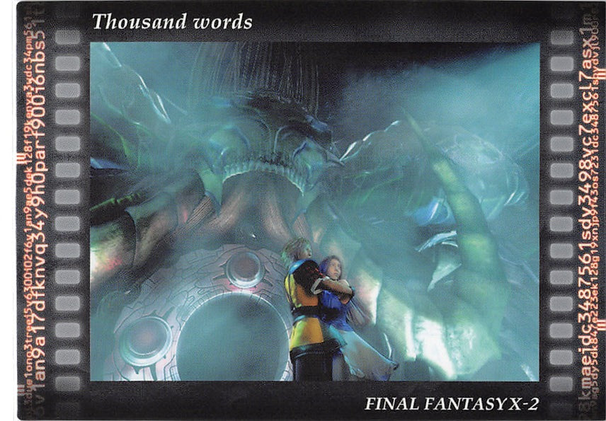 Final Fantasy Art Museum Trading Card - #627 Normal Art Museum Thousand words (Final Fantasy X-2) (Shuyin x Lenne) - Cherden's Doujinshi Shop - 1